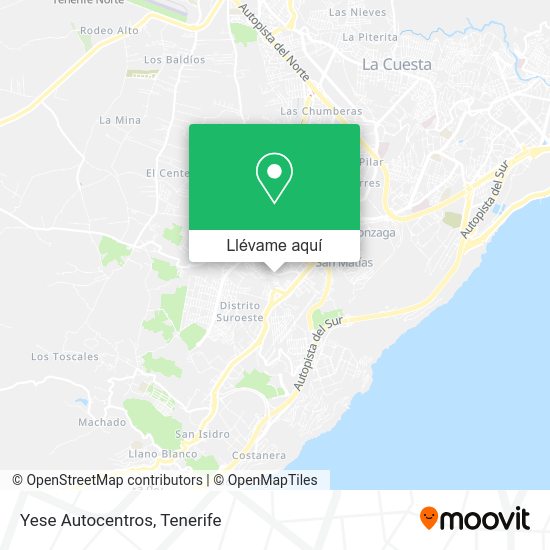 Mapa Yese Autocentros