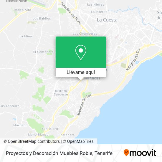 Mapa Proyectos y Decoración Muebles Roble