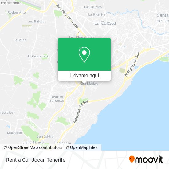 Mapa Rent a Car Jocar