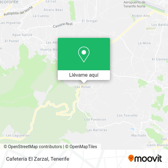 Mapa Cafetería El Zarzal