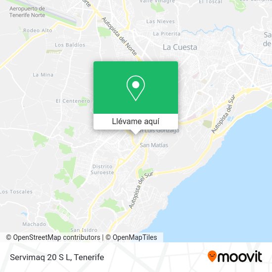 Mapa Servimaq 20 S L