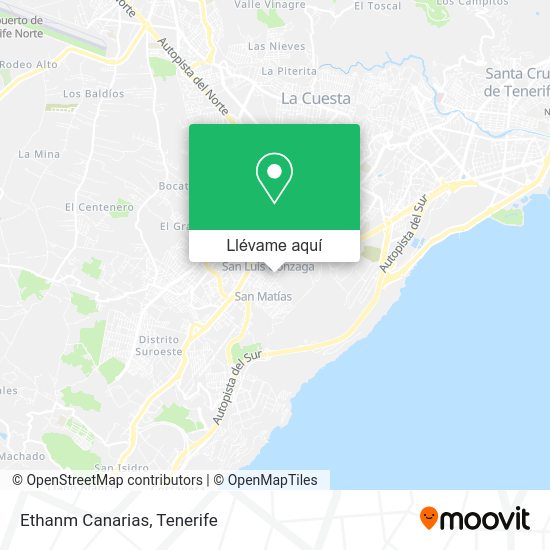 Mapa Ethanm Canarias