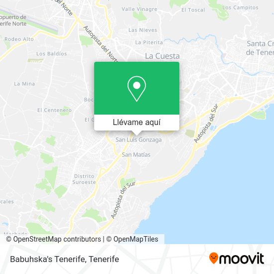 Mapa Babuhska's Tenerife