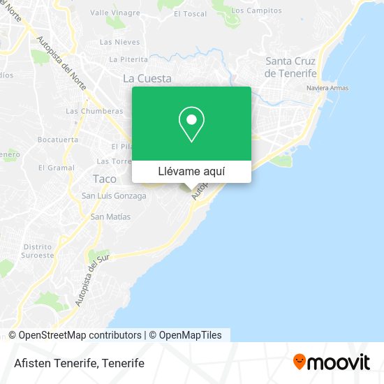 Mapa Afisten Tenerife
