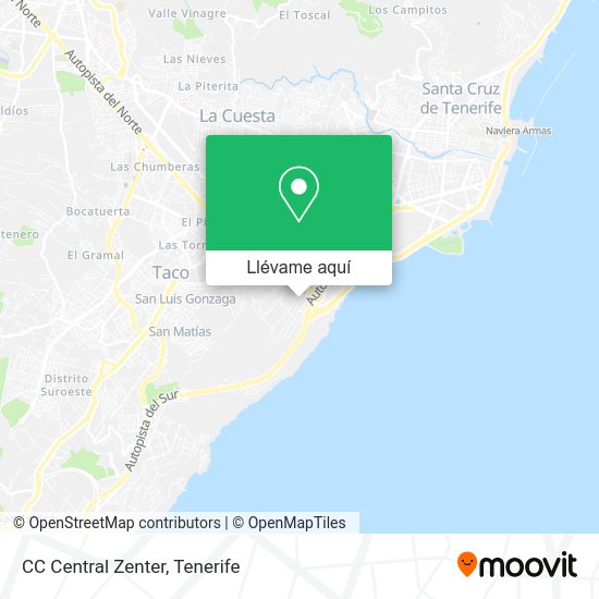 Mapa CC Central Zenter
