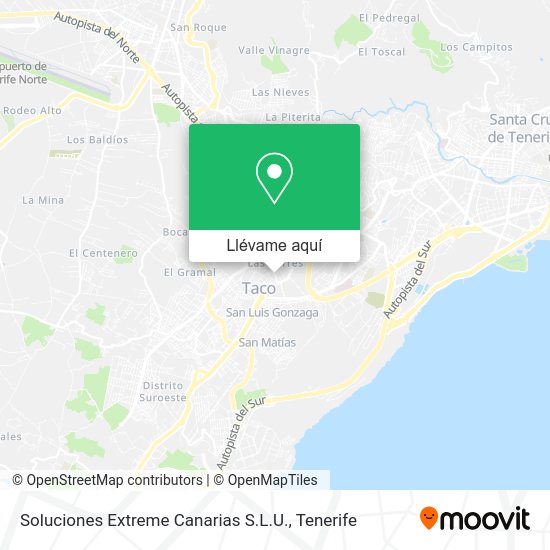 Mapa Soluciones Extreme Canarias S.L.U.