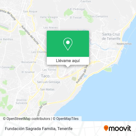 Mapa Fundación Sagrada Familia