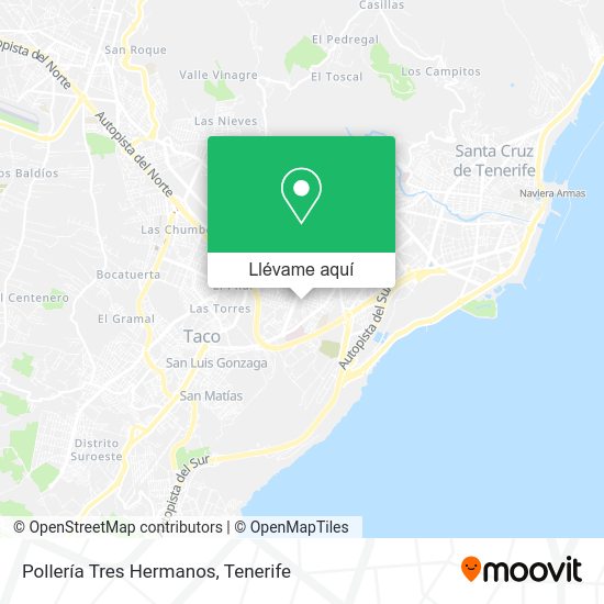 Mapa Pollería Tres Hermanos