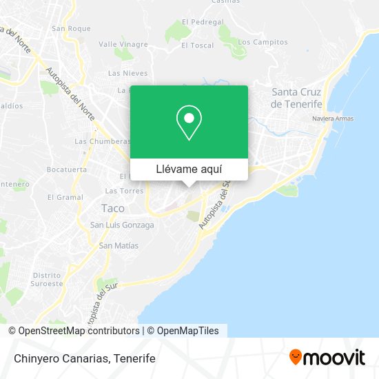 Mapa Chinyero Canarias