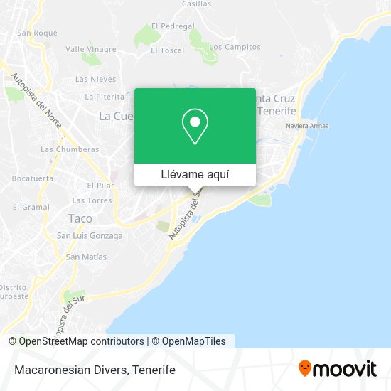 Mapa Macaronesian Divers
