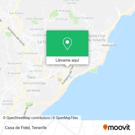 Mapa Casa de Fidel