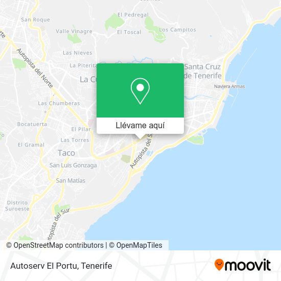Mapa Autoserv El Portu