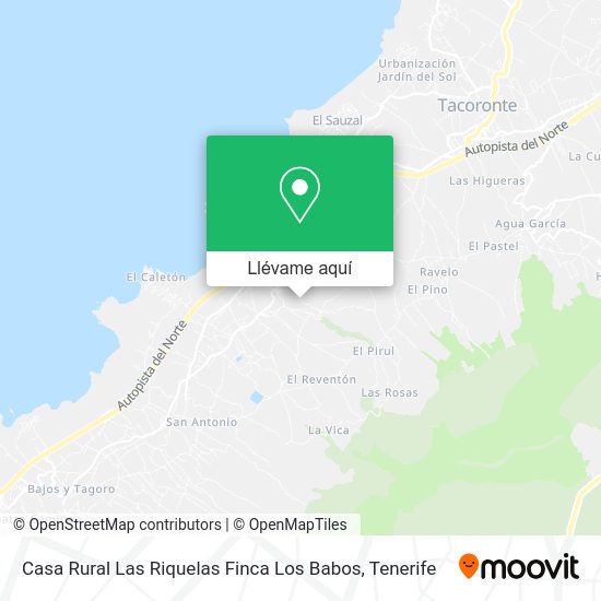 Mapa Casa Rural Las Riquelas Finca Los Babos