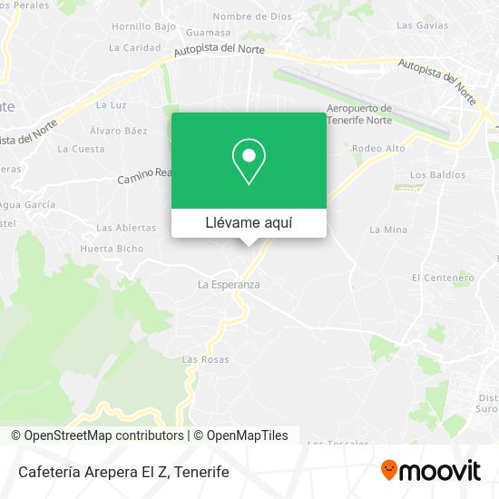 Mapa Cafetería Arepera El Z