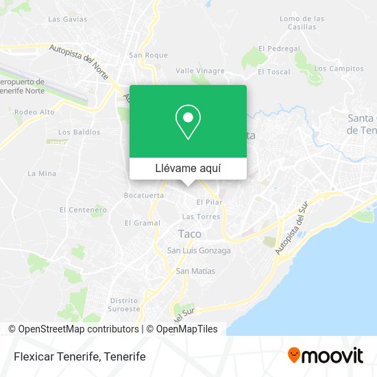 Mapa Flexicar Tenerife