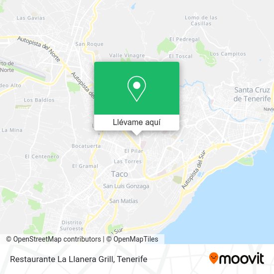 Mapa Restaurante La Llanera Grill