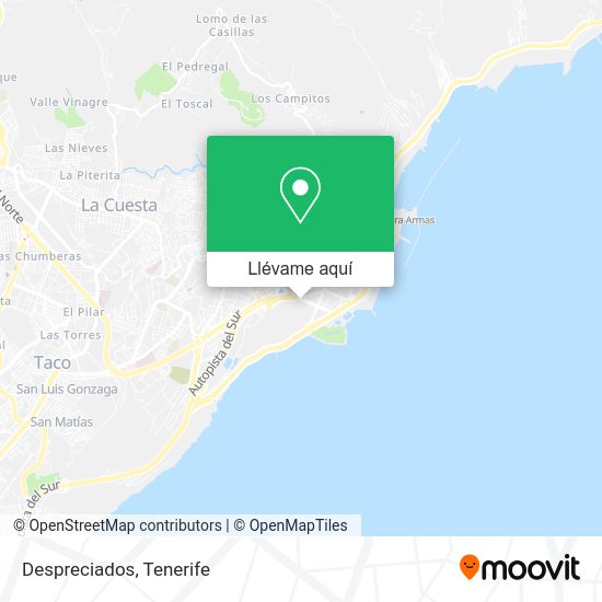 Mapa Despreciados