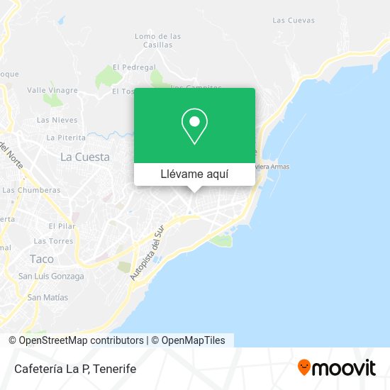 Mapa Cafetería La P