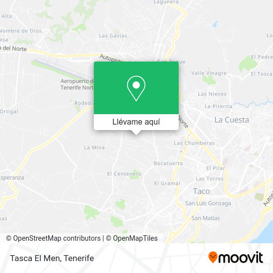 Mapa Tasca El Men