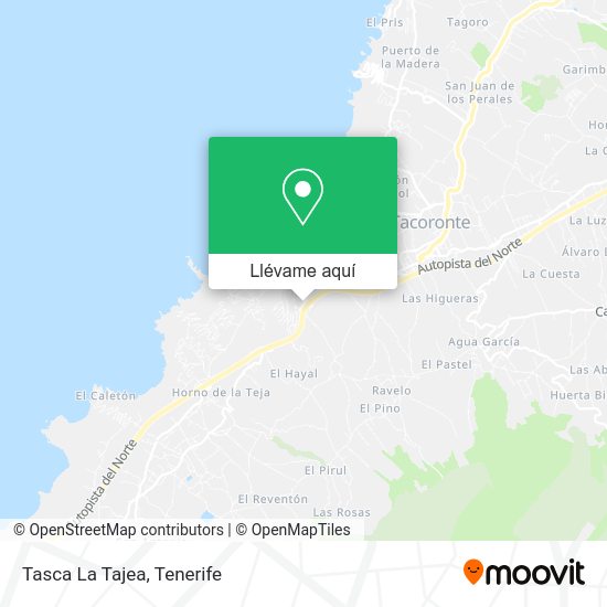 Mapa Tasca La Tajea