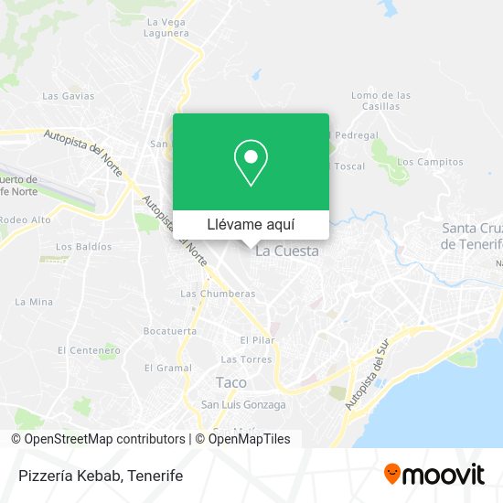 Mapa Pizzería Kebab