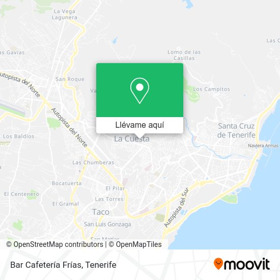 Mapa Bar Cafetería Frías