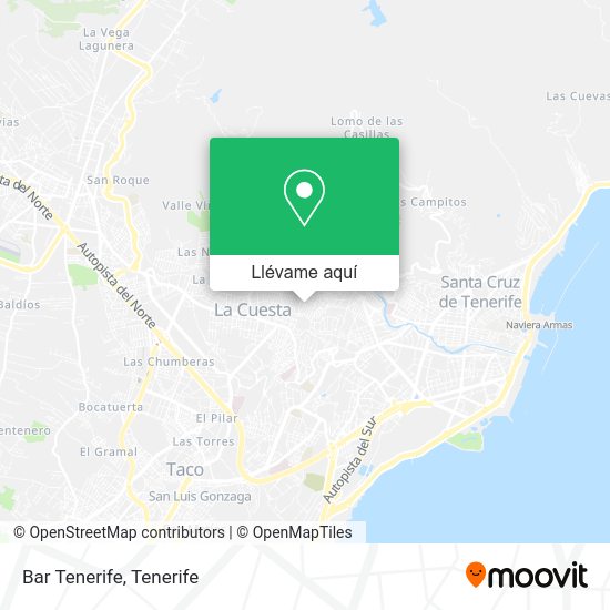 Mapa Bar Tenerife