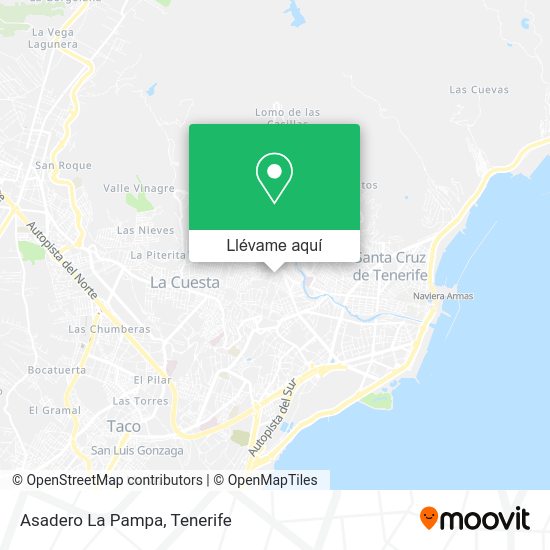 Mapa Asadero La Pampa