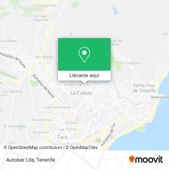 Mapa Autobar Lila