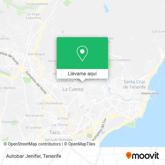 Mapa Autobar Jenifer