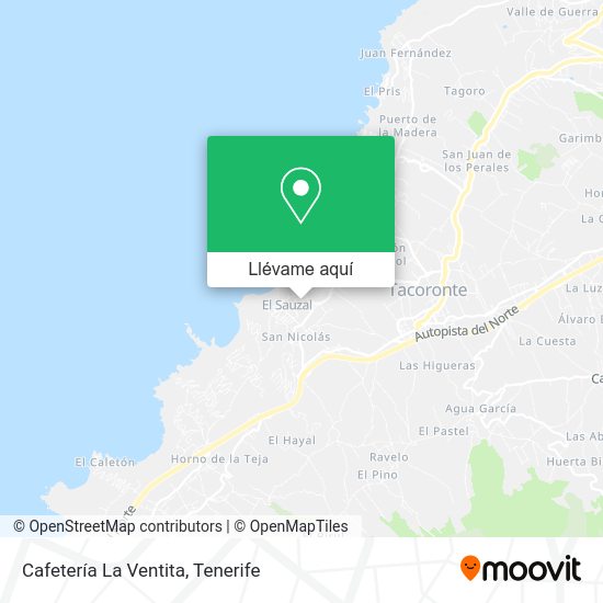Mapa Cafetería La Ventita