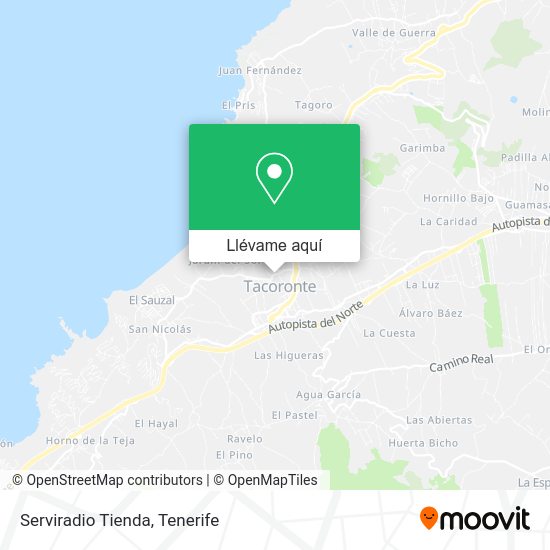 Mapa Serviradio Tienda
