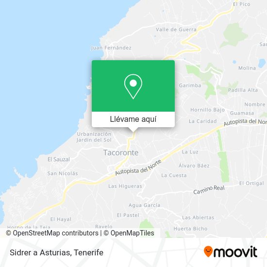 Mapa Sidrer a Asturias