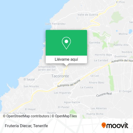 Mapa Frutería Diecar