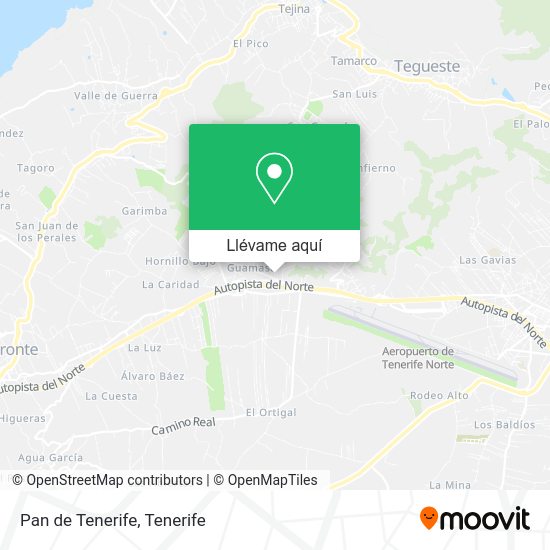 Mapa Pan de Tenerife