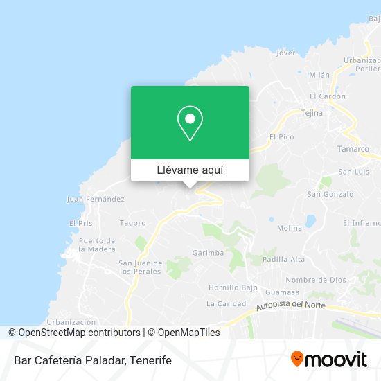Mapa Bar Cafetería Paladar