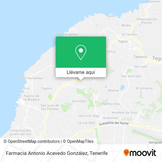 Mapa Farmacia Antonio Acevedo González