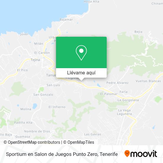 Mapa Sportium en Salon de Juegos Punto Zero