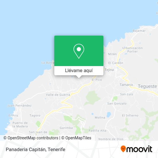 Mapa Panaderia Capitán
