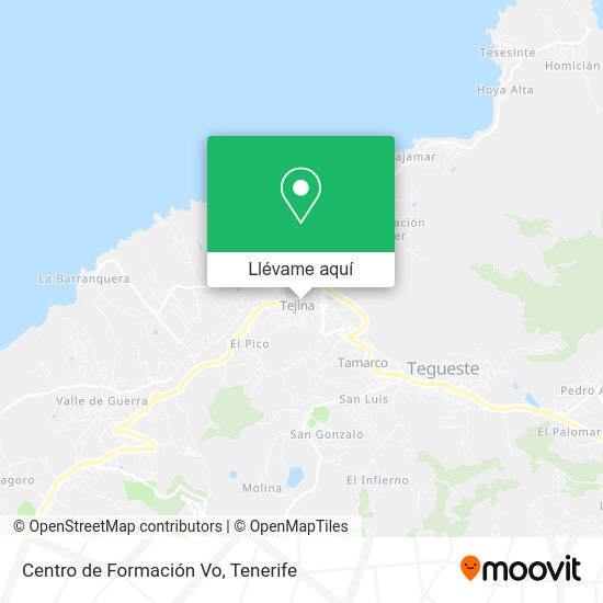 Mapa Centro de Formación Vo