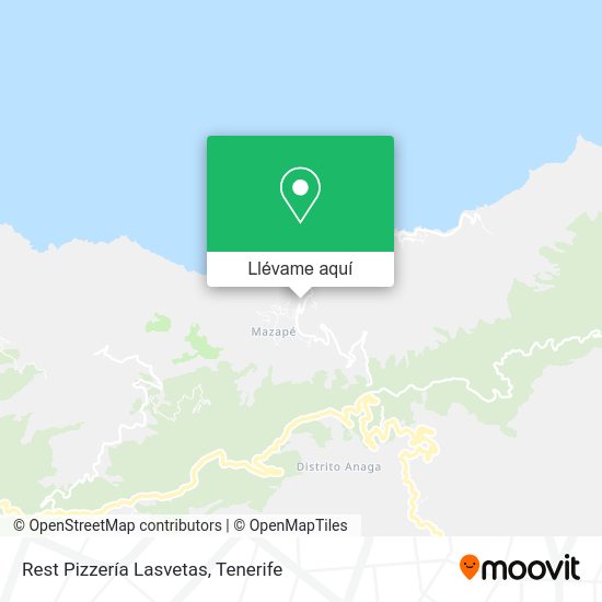 Mapa Rest Pizzería Lasvetas