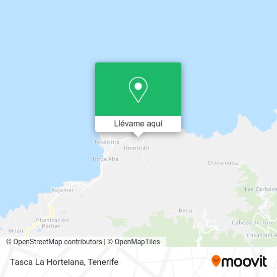 Mapa Tasca La Hortelana