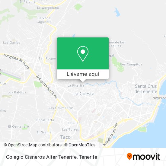 Mapa Colegio Cisneros Alter Tenerife