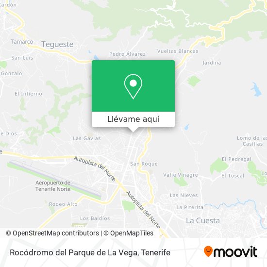 Mapa Rocódromo del Parque de La Vega