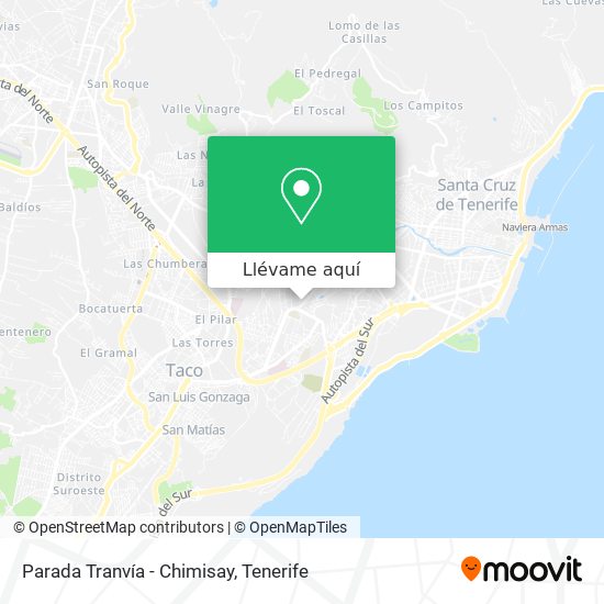 Mapa Parada Tranvía - Chimisay