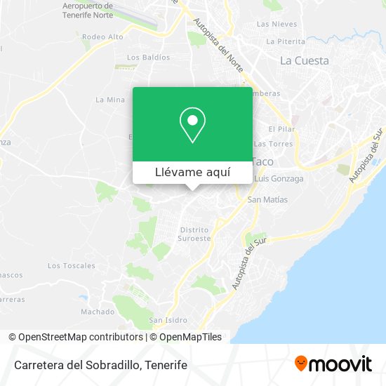 Mapa Carretera del Sobradillo