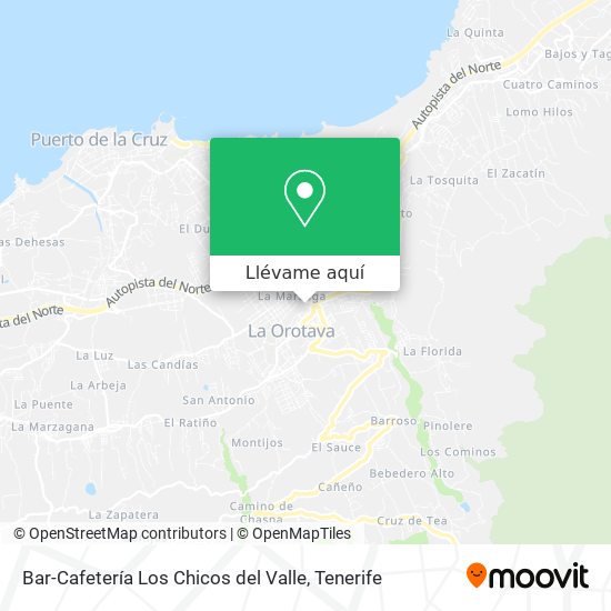 Cómo llegar a Bar-Cafetería Los Chicos del Valle en La Orotava en Autobús?