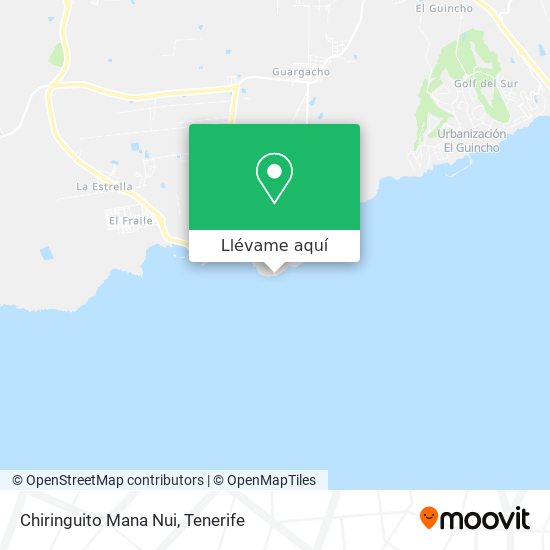 Mapa Chiringuito Mana Nui