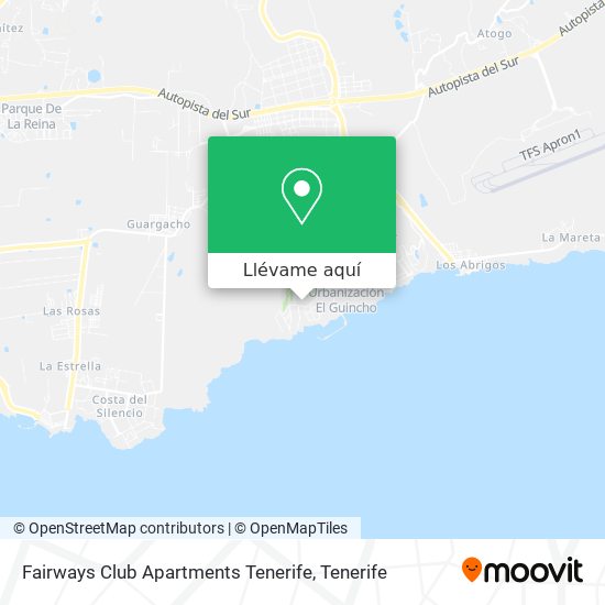 Mapa Fairways Club Apartments Tenerife