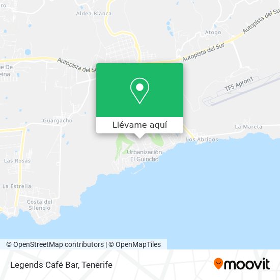Mapa Legends Café Bar